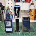 thumbnail image 2 of Miniature American Payphone 1:12 Scale Retro Telephones Ornament, Mailbox Model Decoration Dollhouse Furniture, Resin Collection Toy Gifts, 2 of 4
