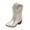 Silver, variant on Girls Cowboy Boots with Tassel Fringe Western Cowgirl Boots Stylish Comfortable Pull-On Design for Kids & Toddlers Red for Size 9