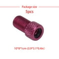 thumbnail image 3 of Greeniant Adaptador de válvula de 5 piezas Colores surtidos Material premium de gran Presta Cap Tube Pump Tool Convertidor Presta a Schrader Ciclismo Rosado Greeniant OD003468-08, 3 of 6