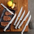 thumbnail image 7 of AMBLER Kitchen Knife Set with Block, 16 PCS High Carbon Stainless Steel Sharp Serrated Steak Knives(Silver), 7 of 7