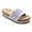 PURPLE, variant on GJPBGK Women’s Boho Platform Slide Sandals Colorful Open-Toe Summer Flats for Walking, Vacation, Travel & Everyday Outfits