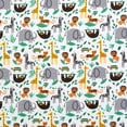 thumbnail image 1 of SheetWorld Fitted 100% Cotton Flannel Pack N Play Sheet Fits Graco 27 x 39, Modern Jungle Animals, 1 of 3
