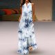 thumbnail image 2 of Elegante mujer Casual con cuello en V vestidos estampados verano sin mangas vestido de jersey OAVQHLG3B Store  lin121212, 2 of 5