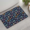 thumbnail image 2 of Colorful Games Device Dark Pattern Bathroom Rugs Mat,Non Slip Microfiber Bathroom Rug,Rubber Backing,Soft Bathroom Mats for Bathroom Floor,Tub and Shower,17x27in(43x68cm), 2 of 5