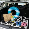 thumbnail image 2 of FOR U DESIGNS Cow Spot Dripping Print Trunk Cargo Liner for SUV Sedan Truck Non-Slip Trunk Mat All Weather Durable Rear Mat Universal Fit Cargo Protection, 2 of 7