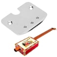 thumbnail image 4 of Guitar Neck Plate, Mounting Musical Brass-plated Hinge Instrument Tele Neck Plate  For 3-String Cigar Box, 4 of 8