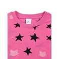thumbnail image 4 of WIBACKER 2 Piece Pajamas Set Cotton Toddler Girls Snug Fit Pjs Kids Long Sleeve Top & Pants Nightwear Sets, Star, 10-11 Years, 4 of 10