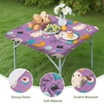 thumbnail image 4 of Seasonal Stretch Tablecloth 36x36 Square - Elastic Hem Washable Cover with Halloween Ghost and Pumpkin Design for Holiday Decor, 4 of 6