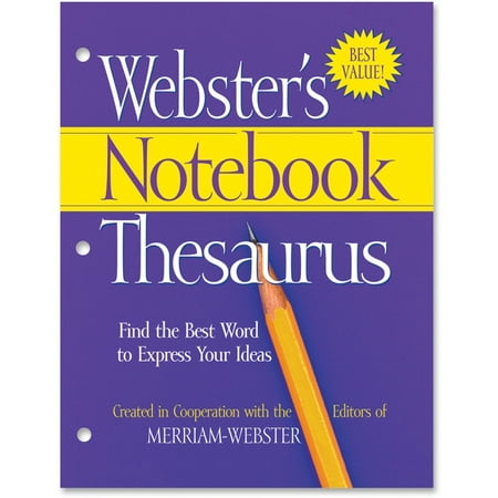 Merriam-Webster, MERFSP0573, Notebook Thesaurus, 1 Each
