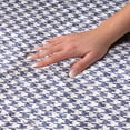 thumbnail image 3 of Addison Rugs Dream Shag Premium Machine Washable Transitional Houndstooth Navy Rectangle Rug, 8' x 10', 3 of 8