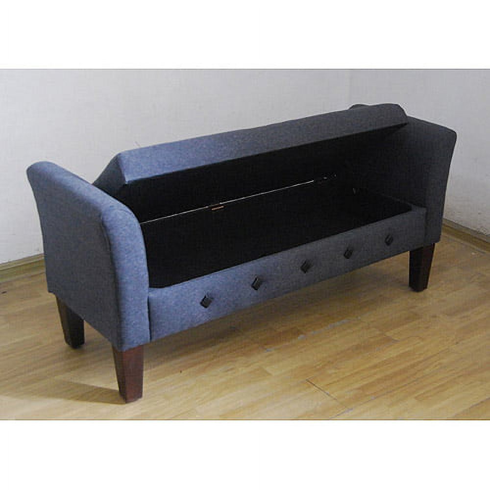 Tweed End of Bed Bench, Gray - image 3 of 4