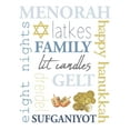thumbnail image 2 of Allen, Kimberly 26x32 Black Ornate Wood Framed with Double Matting Museum Art Print Titled - Hanukkah Word Art, 2 of 4