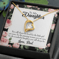 thumbnail image 5 of Forever Love Pendant Necklace with Amazing Woman Message Card from Dad – 14K White Gold or 18K Gold, 5 of 20
