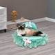 thumbnail image 1 of Cama de perro de princesa rosa, cama de gato de encaje, lindo sofá para mascotas, cojín de lujo, sofá cama grande para perros para gatos medianos, cac , VERDE, l Salvador princesa cama, 1 of 10