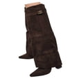 thumbnail image 3 of Women's Knee High Boots with Adjustable Buckle Strap Comfortable Heel for Fall Winter, 3 of 7