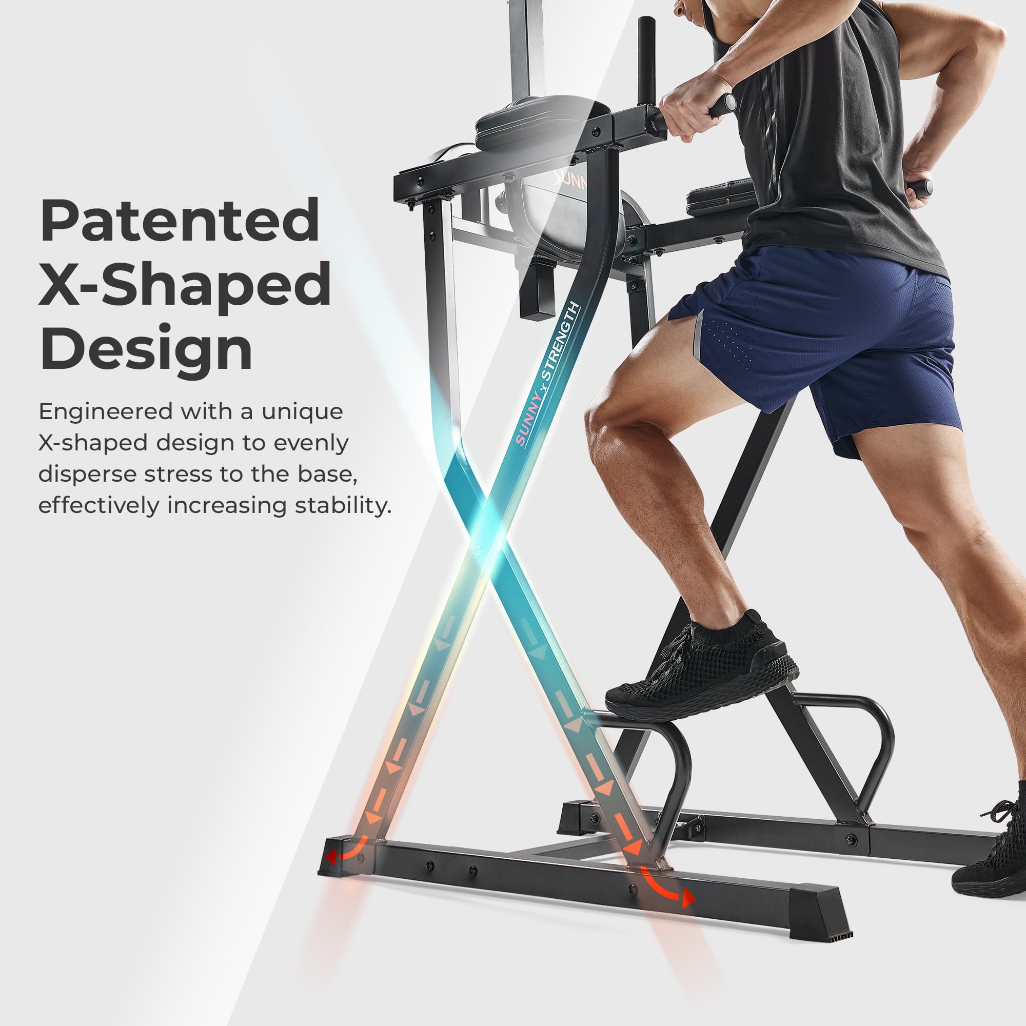 Sunny Health & Fitness Multifunctional & Adjustable Height Power Tower – SF-XF922081