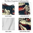 thumbnail image 4 of luoweisi Men's Beach Shorts Quick Dry Swim Trunks with Mesh Lining Crocodile 2XL, 4 of 5