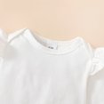 thumbnail image 5 of NZRVAWS 12 Months Baby Girls Outfits Set 18 Months Girls Long Sleeve Top Pants with Headband 3PCS Girls Fall Winter Clothes White, 5 of 10