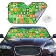 thumbnail image 2 of Balery St Patrick'S Day6 Windshield Sun Shade, Car Front Window Sunshade Cover ,Automotive Interior Portected Blocks Uv Rays For Car Pickup Truck Suv Accessories- Small, 2 of 7