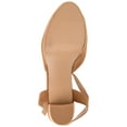 thumbnail image 6 of Journee Womens Roslynn Almond Toe High Block Heel Pumps, Widths Available, 6 of 10