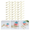 thumbnail image 4 of WORGEOUS 48Pcs Plastic Spoons Forks Disposable Cutlery Ice Cream Dessert Spoon Forks Party Supply, 4 of 8