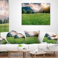 thumbnail image 4 of Designart Triglav Mountain Panorama - Landscape Photography Throw Pillow - 16x16, 4 of 5