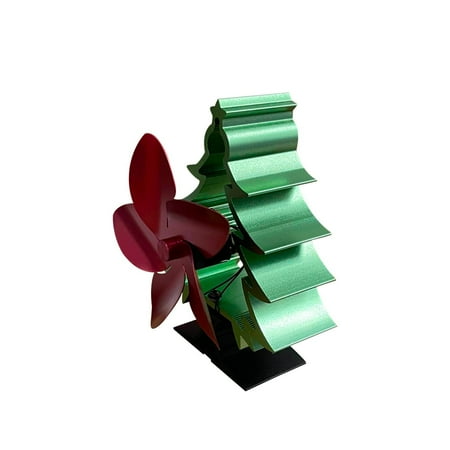 

Christmas Tree Fireplace Fan Thermal Power Fan Thermal Power Driven 5-leaf Fan