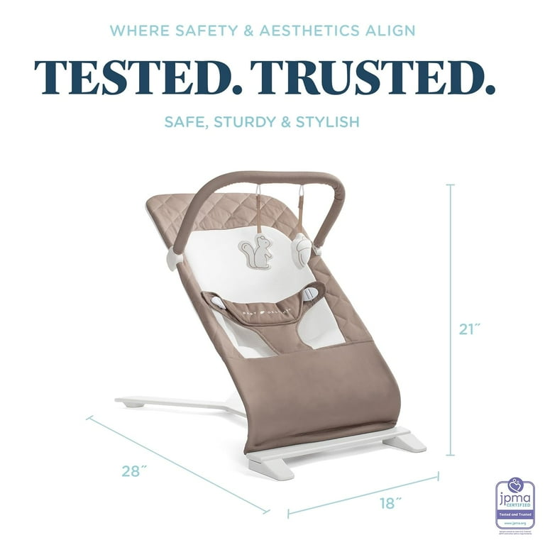 Baby Delight Alpine Deluxe Organic Portable Baby Bouncer, for