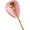 Pink-Gold Spoon, variant on Mini Coffee Spoon Holder, Small Ceramic Spoon Rest for Coffee Stirrers, Teaspoon, Bar Spoon, Coffee Bar Accessories (Pink-Gold Spoon)