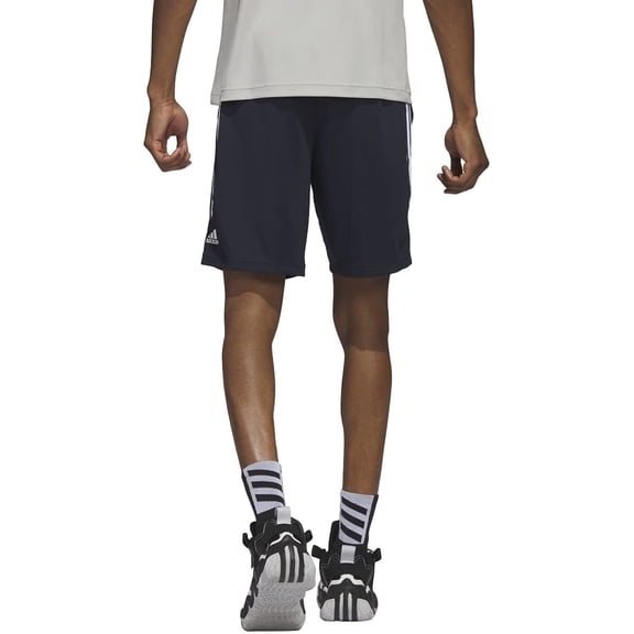 Adidas Originals Men's Legends 3-Stripes Basketball Shorts, Ink/White, X-Large 7"