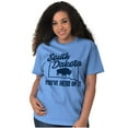 thumbnail image 3 of South Dakota You've Heard Pun Bison Plus Size Crewneck Graphic Tee Shirt Brisco Brands 2X, 3 of 5