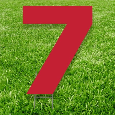 Advanced Graphics 3238 20 x 15 in. Number 7 Yard Sign, Red | Walmart Canada