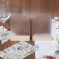 thumbnail image 6 of 12 Set Acrylic Table Place Cards with Wood Base Arch 100x20x151mm, 6 of 8