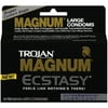 Trojan Magnum Ecstasy Ultra Smooth Lubricant Premium Latex Condoms 10 Ea, 4 Pack