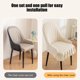 thumbnail image 4 of Funda elástica gruesa y cálida para silla | Protector elástico para asiento de comedor | Tejido de nailon y elastano lavable | Para decoración de cocinas, bodas y banquetes, 4 of 6