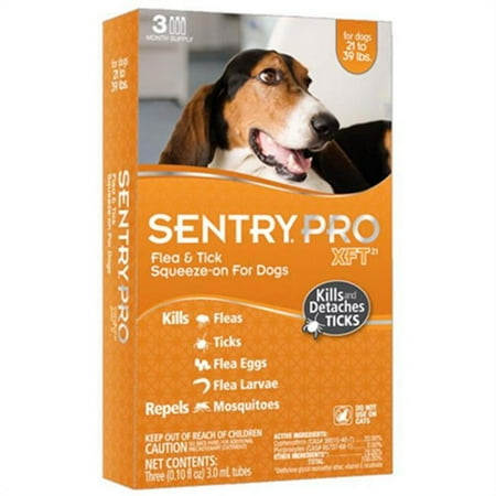 UPC: 0073091029106 | Sentry 01844 Flea & Tick Squeeze-On For Dogs 21-39 lbs.