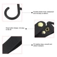 thumbnail image 4 of Uxcell PU Leather S Shelf Camping Hook Plastic Hanger for Hanging Pots Pans, Black 2 Pack, 4 of 7