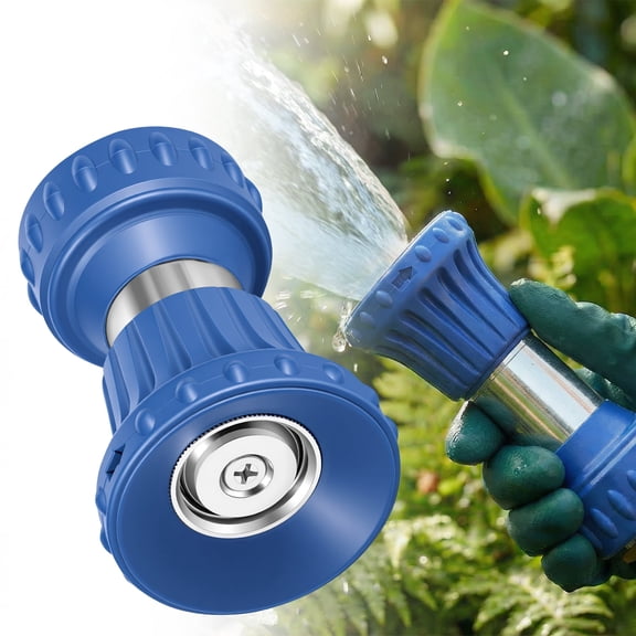 Heavy Duty Garden Hose Nozzle, Adjustable Spray, Leak-Proof Water Sprayer for Car Washing & Lawn Watering