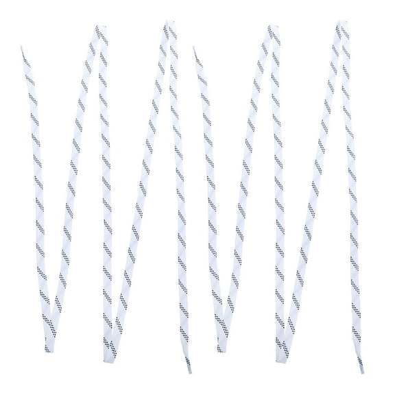 BESTONZON 1 Pair Long and Thin Replacement Shoelaces White Cotton for Skiing Shoes Athletes