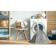thumbnail image 2 of Ahgly Tapis de Zone Carré Transitionnel Gris Canon Lavable en Machine, 8 Pieds Carré, 2 of 7
