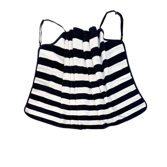 Sling Bath Towel With Straps for Women Girls,Striped Bath Tee Wearable Bath Towel,Bathtee-Ultra Soft Wearable Bath Towel,Shoulder Straps Wearable Bath Towel for Women Wrap Beach
