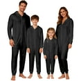 thumbnail image 4 of KANG Family Matching Hooded Zip Up clothes Sleepwear For Parents And Kids Festive Holiday Outfits Cozy Loungewear, 4 of 7