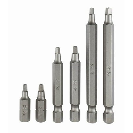4 Assorted Bits - Square Bit Assorted Set 6 Pc