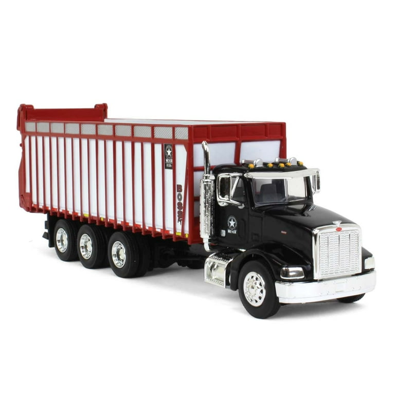 Meyer 1-64 Scale Black Peterbilt 385 Truck with Red 8126RT Meyer 1-64 Scale Black Peterbilt 385 Truck with Red 8126RT