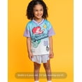 thumbnail image 3 of Disney The Little Mermaid Little Girls' Athletic Short Sleeve T-Shirt Ariel Flounder Blue, 3 of 7