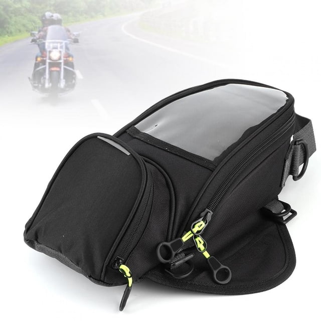 Acouto Bolsa de Tanque de Combustible de Gasóleo para Motocicleta, Bolsa de Tanque de Combustible Impermeable, Alforja de Navegación con Imán, Gran Ventana Transparente, Mochila para Motocicleta Ecomeon no
