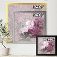 thumbnail image 4 of Designart 'Ancient Pink and Purple Flowers II' Traditional Framed Art Print, 4 of 4