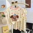 thumbnail image 2 of Zshosam Kids Silk Pajamas Baby Toddler Soft Sleepwear Short sleeve Kids Cool Pajama Outdoor 2-Piece Shirt & Shorts Casual sets Size 2T 3T,(Brown 2-3 Years), 2 of 7