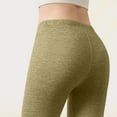 thumbnail image 5 of MOJOGO Women's Warm Leggings Long Solid Base Layers High Waist Johns Stretch Seamless Underwears Green XL, 5 of 5