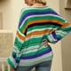 thumbnail image 3 of Gibobby Casual Suéter para Mujer, Suéter Ligero de Cuello Redondo Suéter para Mujer, para otoño e invierno(Verde,G), 3 of 5